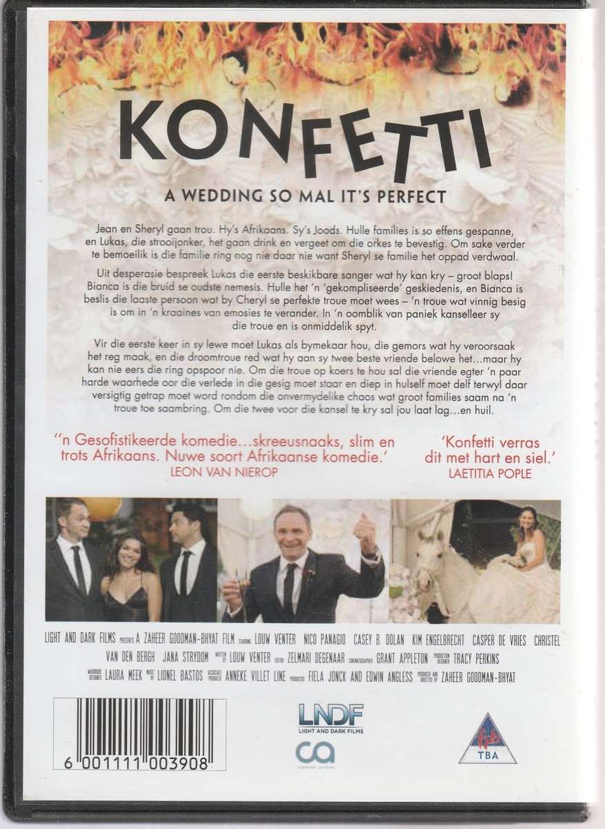 Konfetti: A Wedding so Mal it`s Perfect (Afrikaans DVD)