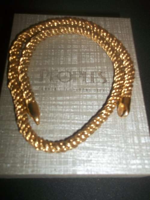 Victoria Coin in 18kRGP Bezel and Unmarked Ladies Gold Rope Chain in Box (Missing Clasp)