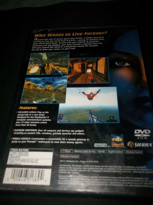 ***RARE PS2*** NO ONE LIVES FOREVER - COMPLETE w/ USER MANUAL