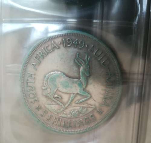 *** RARE *** 2x 1949 CROWNS / 5 SHILLINGS ~ 2Oz ~1 BID TAKES BOTH ***