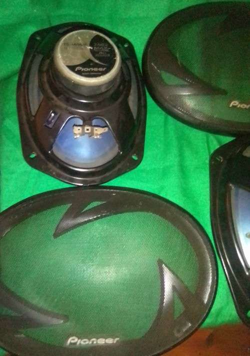 **OLD SKOOL** PIONEER 6x9 3 WAY COAXIAL CAR SPEAKER PAIR + GRILLES ~ (TS-A6961E/R ~260w@40w RMS)