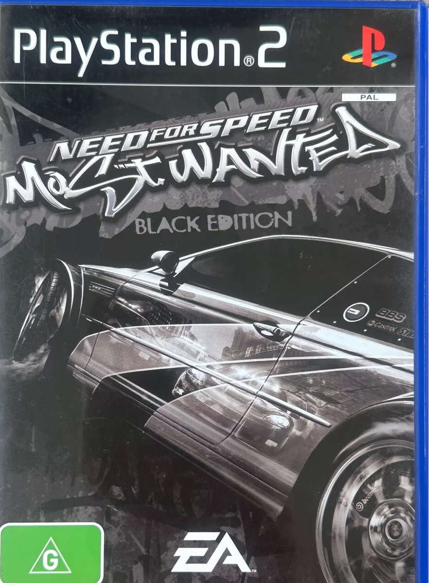 ** PS2 LIMITED EDITION ~~ NFS MOST WANTED "BLACK EDITION" ~INCLUDES GAME & BONUS DVD's!! (CIB$35)