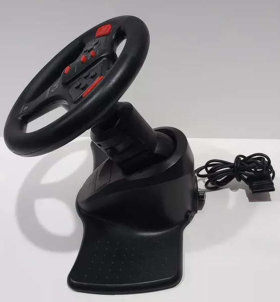 **PSX/PS1 BUNDLE** PSX PHAT CONSOLE / INTERACT V3 RACING WHEEL / 5x GAMES / 2x M CARDS