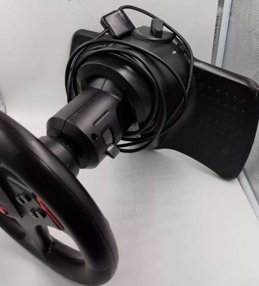 **PSX/PS1 BUNDLE** PSX PHAT CONSOLE / INTERACT V3 RACING WHEEL / 5x GAMES / 2x M CARDS