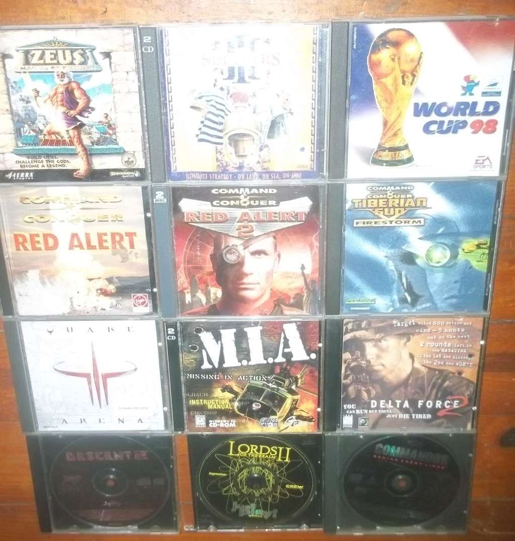 VINTAGE GAMES BUNDLE - 12x SOUGHT AFTER TITLES FROM THE 90"s - RED ALERT/QUAKE/ZEUS & MORE!