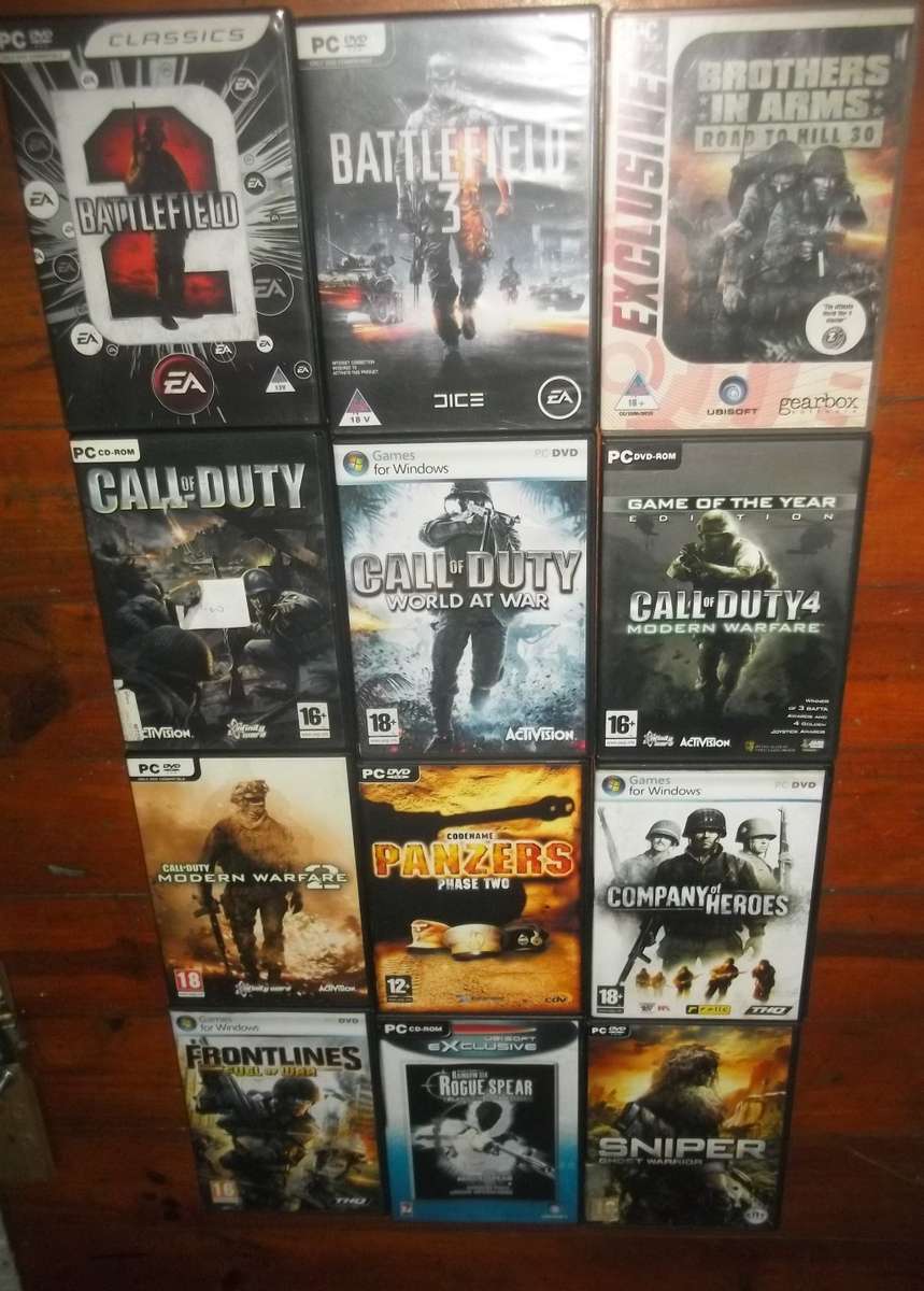 MILITARY FPS/SHOOTER MEGABUNDLE - 12x GAMES - COMPLETE IN BOX WITH MANUALS - MUST HAVE TITLES