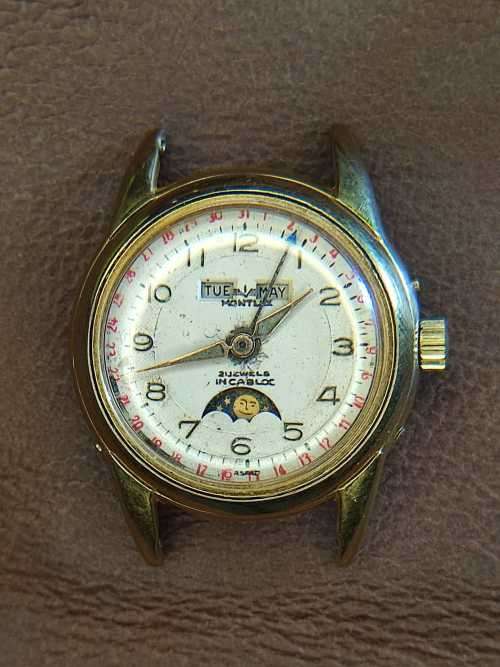 Very rare Montlux Triple date in perfect working order