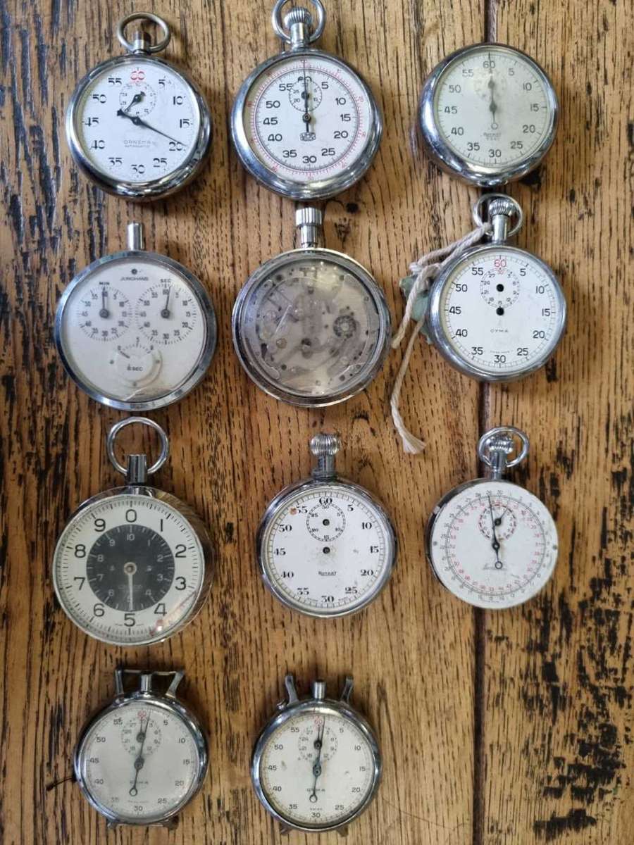 Various Pocket Watch and Stop Watch Lot