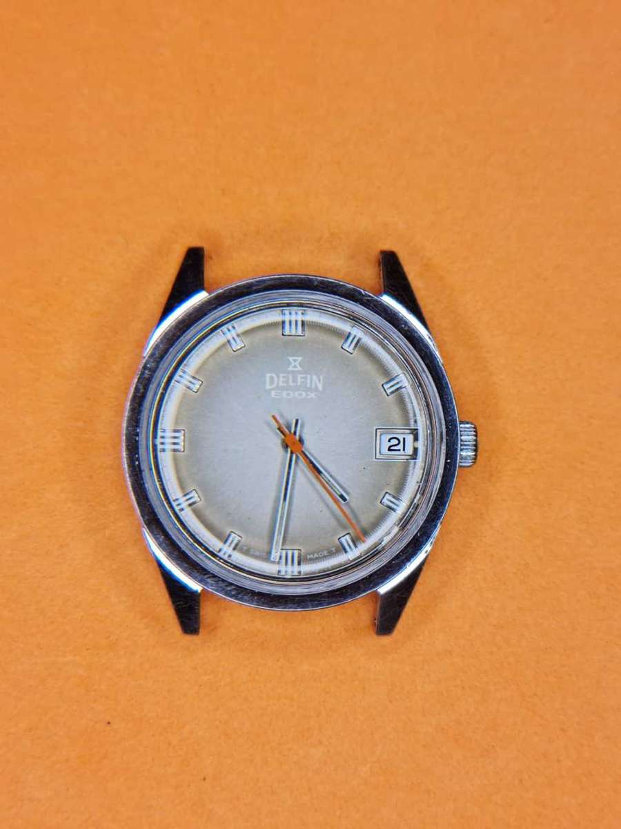 Vintage 70s Swiss Delfin Edox