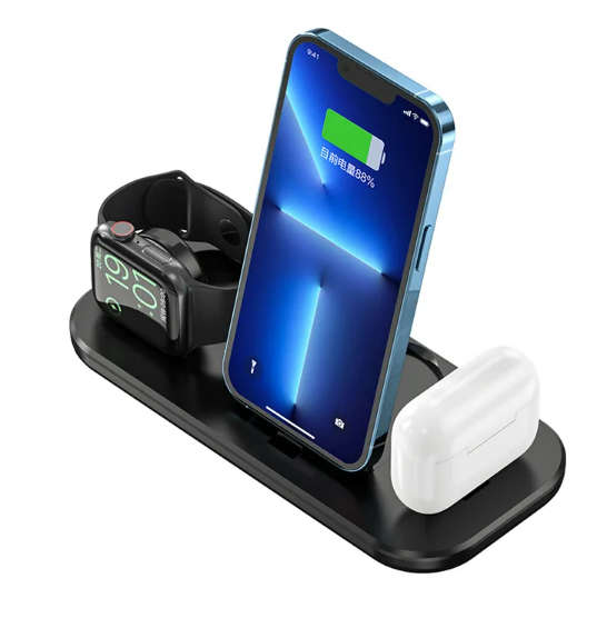 3 in 1 Charging Station for Multiple Devices. Apple Watch, Airpods And Iphone
