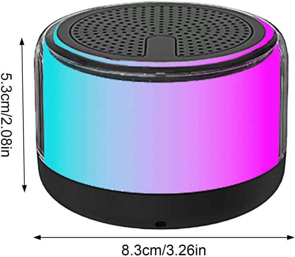 Portable Bluetooth Speaker, Wireless Speaker with More than Ten LED Colours