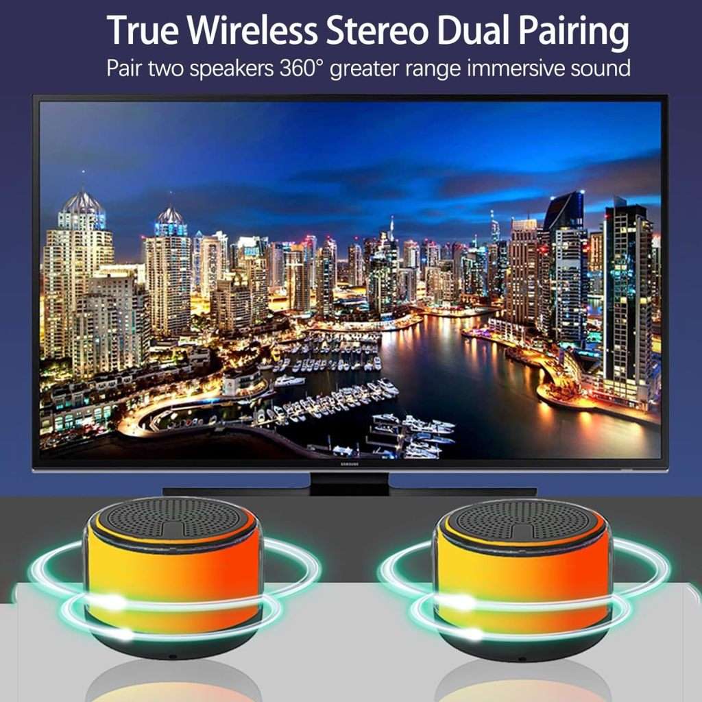 Portable Bluetooth Speaker, Wireless Speaker with More than Ten LED Colours