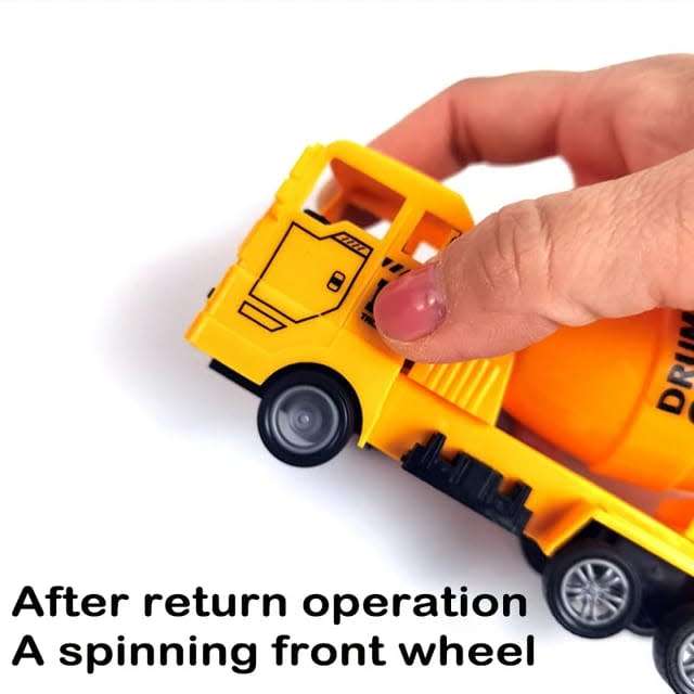 Set Of 4 Construction Vehicles, Engineering Toys For Kids