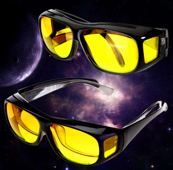 HD Vision Wrap Around Sunglasses Set of 2 Day Night Sunglasses