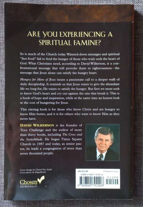 Hungry for more of Jesus - David Wilkerson
