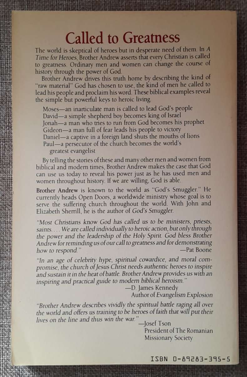 A time for heroes - Brother Andrew