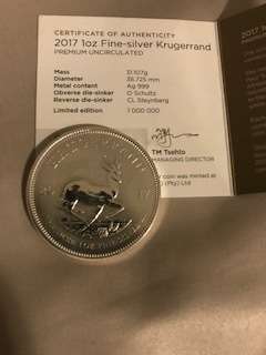 Kruger Rand and Proof Silver Coins Combo