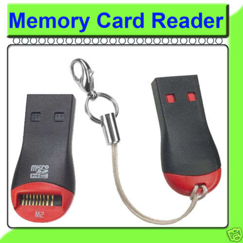 USB READER FOR MICRO SD MEMORY CARD M2 1GB 2GB 4GB 8GB