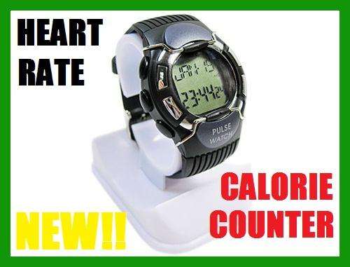 Pulse Heart Rate Calorie Monitor Counter Sport Watch