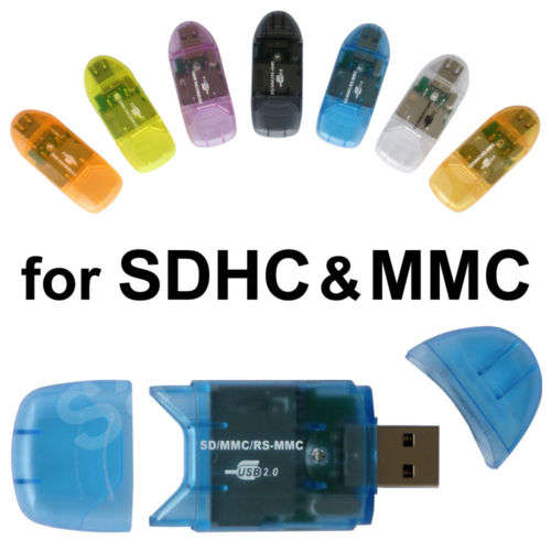 New USB 2.0 SDHC SD MMC High Speed Memory Card Reader