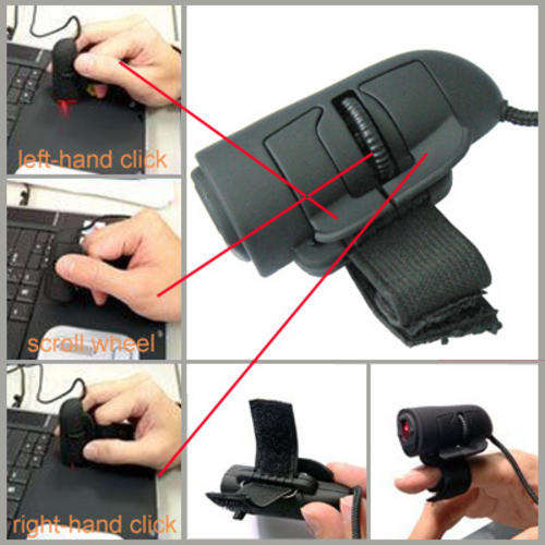 Mini USB 3D Optical Finger Mouse for Laptop PC Computer