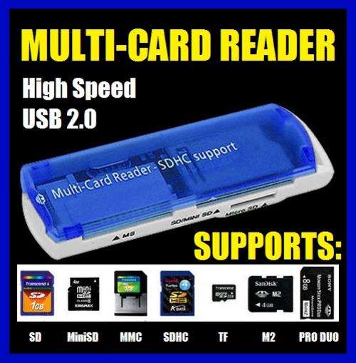 USB 2.0 All in 1 Memory Multi-Card Reader SDCH MS/SD/TF