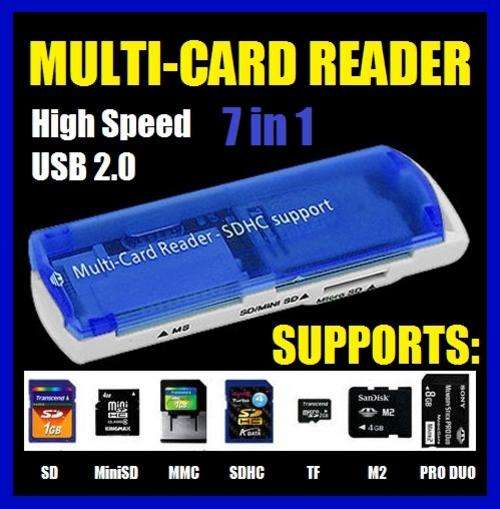 USB 2.0 All in 1 Memory Multi-Card Reader SDCH MS/SD/TF