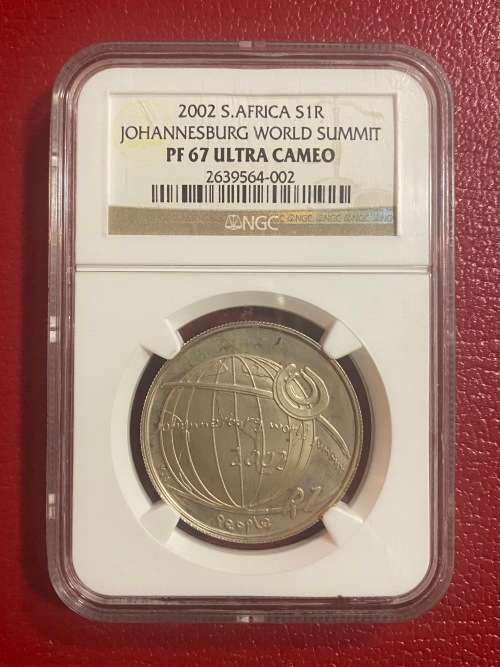 Graded RSA 2002 World Summit Silver R1: NGC PF67 Ultra Cameo