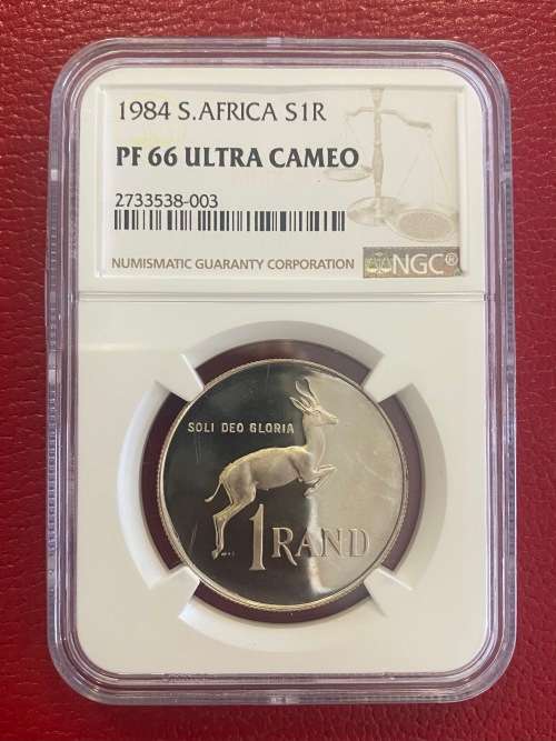 Graded RSA 1984 Silver R1: NGC PF66 Ultra Cameo