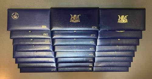 Collection (24 Sets) of RSA 2nd Decimal Proof Sets [1966 to 1989] (Bidding per Set)