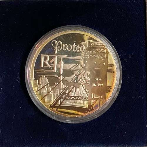Stunning RSA 1999 Mine Tower Silver Protea R1