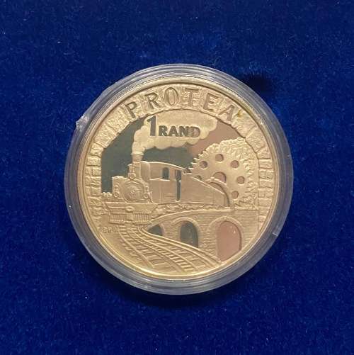 Stunning RSA 1995 Railway Silver Protea R1 (Original Casing)