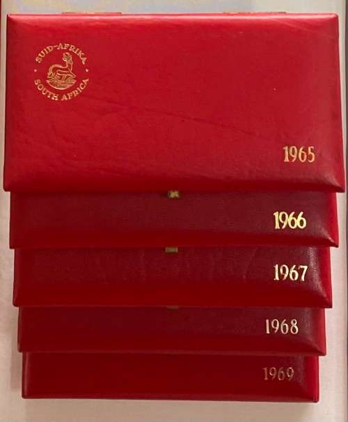 Nice Collection (5 Sets) of RSA 2nd Decimal PARTIAL Proof Sets [1965 to 1969] - Bidding per Set
