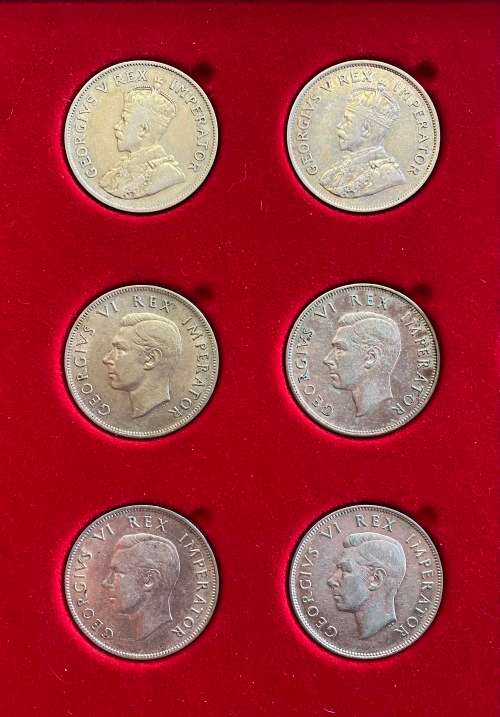 Nice Collection (6x) of Union Silver Half Crowns - Bid per Coin