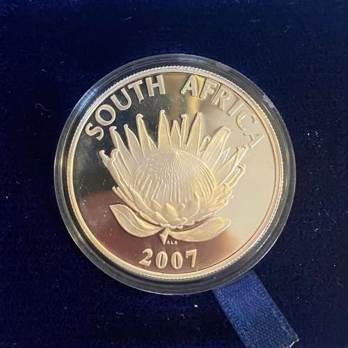 Stunning RSA 2007 Mandela Silver Protea R1 (Original Casing)