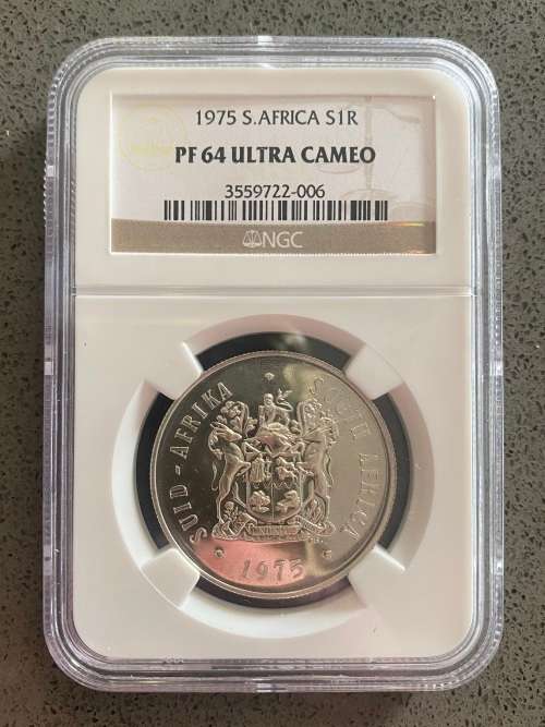 Graded Proof RSA 1975 Silver R1: NGC PF64UC