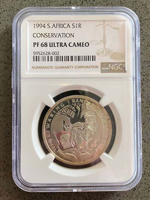 Graded Proof RSA 1994 Silver R1: NGC PF68UC