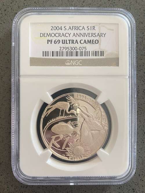Graded Proof RSA 2004 Democracy Silver R1: NGC PF69UC