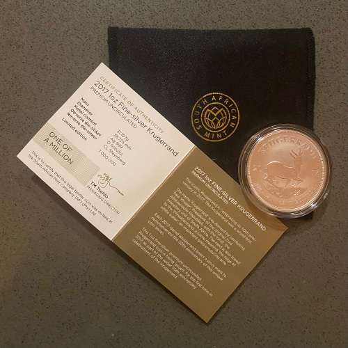 Stunning Premium Uncirculated RSA 2017 Silver Krugerrand [1oz Silver]