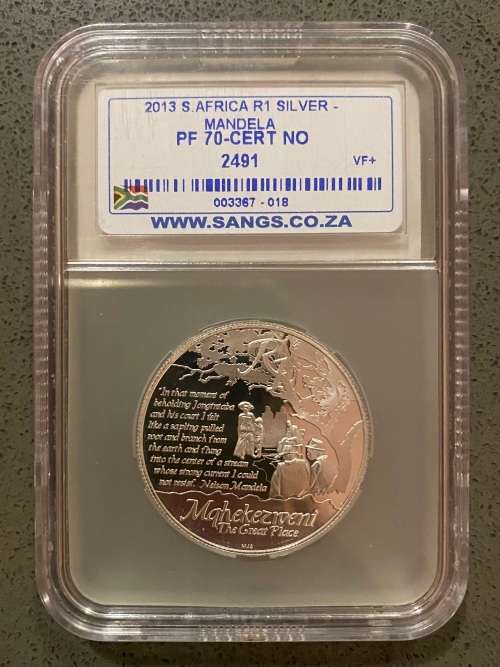 Graded Proof RSA 2013 Silver R1: NGC PF70