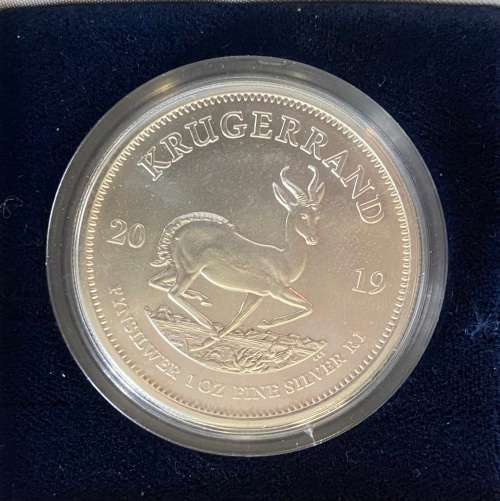Stunning 2019 RSA Brilliant UNC Silver Krugerrand [1oz Silver]