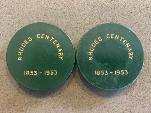 Beautiful Pair of Rhodesia 1953 Crowns (5s) BOTH VARIATIONS - Bid per Coin