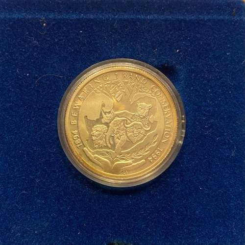 Stunning RSA 1994 Conservation Silver Protea R1