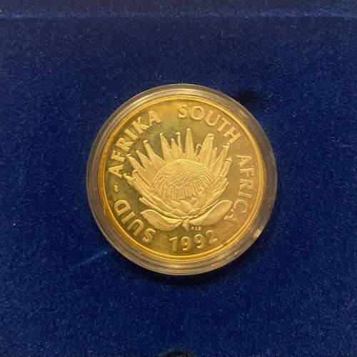 Stunning RSA 1992 Coinage Silver Protea R1