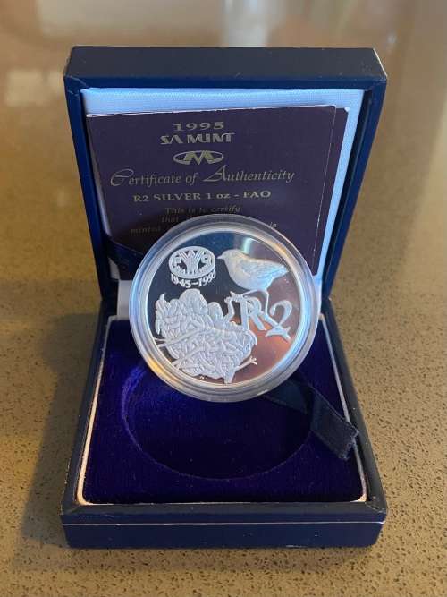 Brilliant Proof RSA 1995 FAO Silver R2 - 1 oz