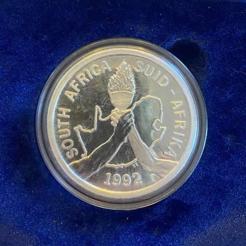 Brilliant Proof RSA 1992 Olympics Silver R2 - 1 oz