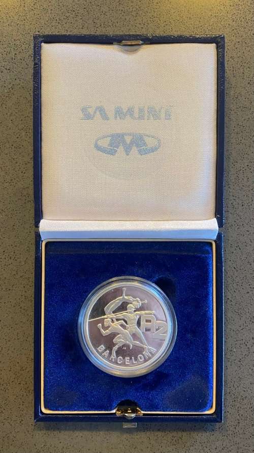 Brilliant Proof RSA 1992 Olympics Silver R2 - 1 oz