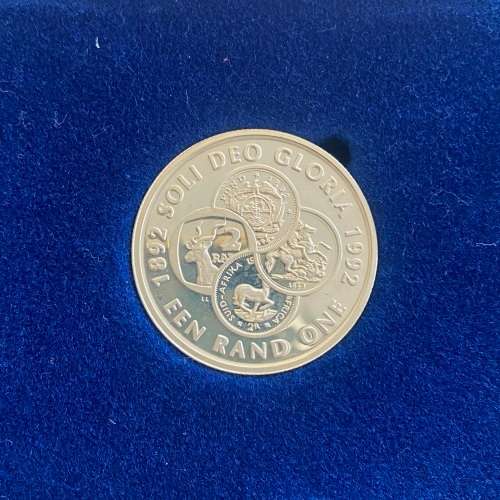 Stunning RSA 1992 Coinage Silver Protea R1