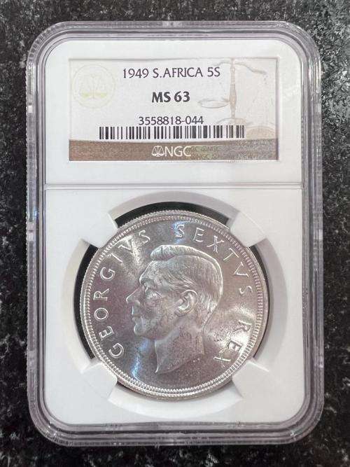 Graded Union of SA 1949 Silver Crown: NGC MS63