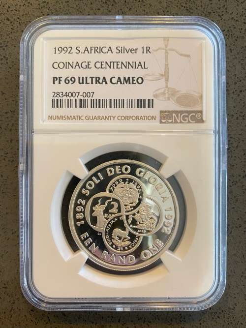 Graded Proof RSA 1992 Coinage Silver R1: NGC PF69 UC